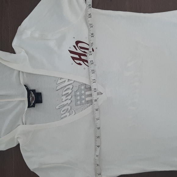 Harley Davidson long sleeve hooded shirt womens medium - Picture 4 of 4